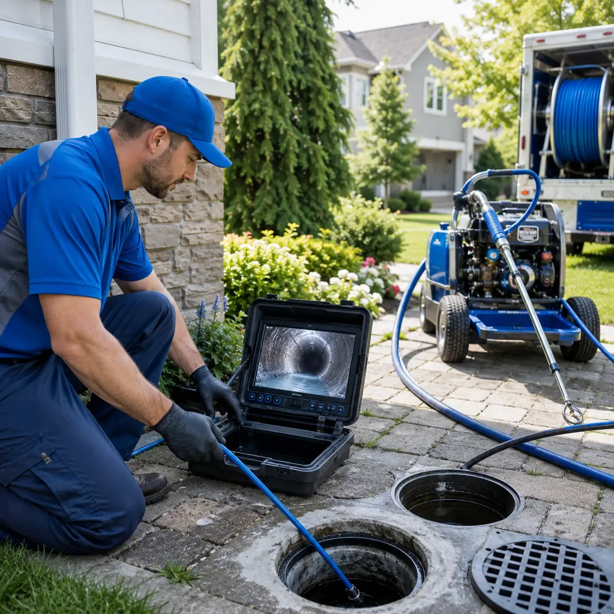 Outdoor drain cleaning professionals serving Camden, IN