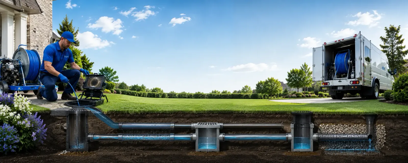 Outdoor drain cleaning information for Camden, IN